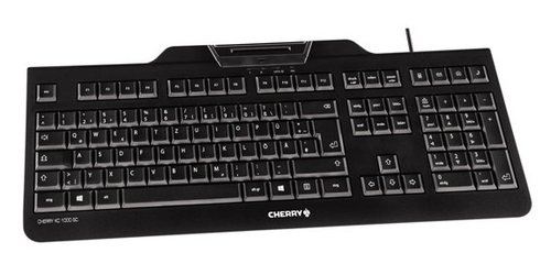 Teclado + Lector DNI Elec. USB Negro Cherry KC 1000 SC