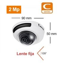 Mini Domo 2 MP, iluminador IR Invisible (940 nm)