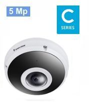 Domo IP Hemisferico 5 MP, 360º con IR 10 m IP65