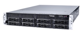 NVR 64 Canales, H.265, 2 U en Rack, 8 HDD, ONVIF