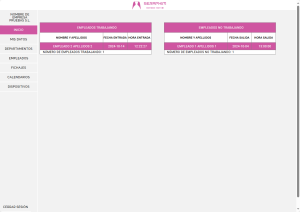 Plataforma web SERAPHIM 250 empleados
