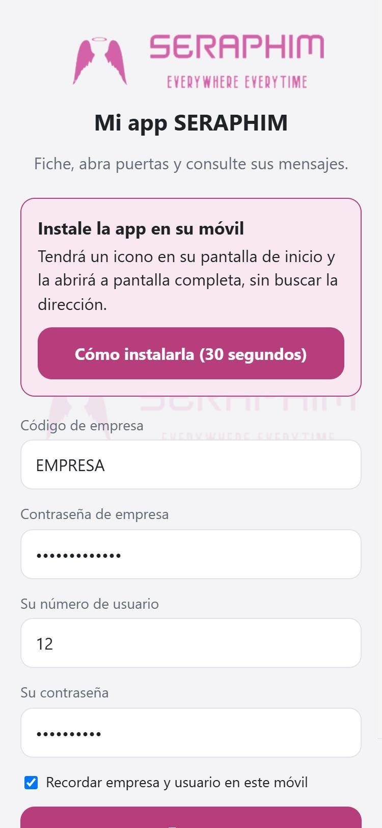 Schermata iniziale con l'avviso per installare